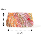 Accessorize London Women's Multi Sequin Sunset Clutch Party Bag