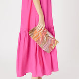 Accessorize London Women's Multi Sequin Sunset Clutch Party Bag