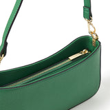 Accessorize London Women's Faux Leather Green Roxanne Shoulder Bag
