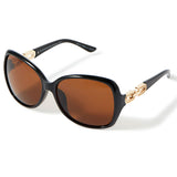 Etta Chain Detail Wrap Sunglasses