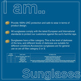 Classic round sunglasses black