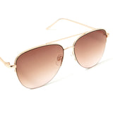 Leigh Half Frame Avaitor Sunglasses