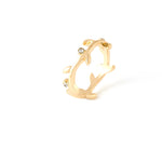 Accessorize London Women's Gold Vine Ring-Small