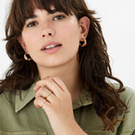 Accessorize London Women'S Romantic Ramble Set Of 3 Pearl Flower Stackings Rings