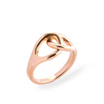 Real Gold Plated Z Heirloom Link Ring For Women By Accessorize London