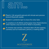 Real Gold Plated Z Heirloom Link Ring For Women By Accessorize London