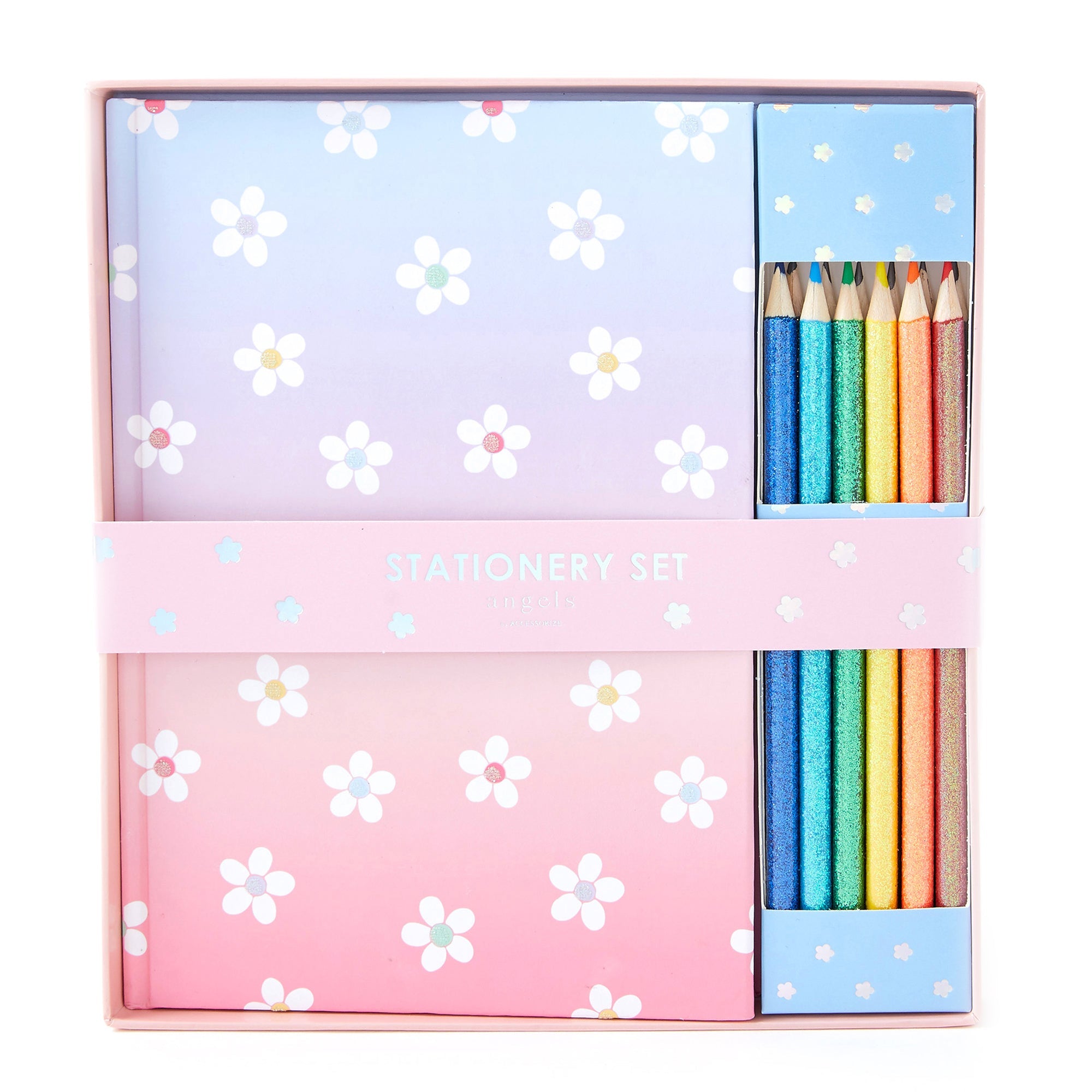 Ombre Daisy Stationery Set