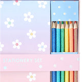 Ombre Daisy Stationery Set