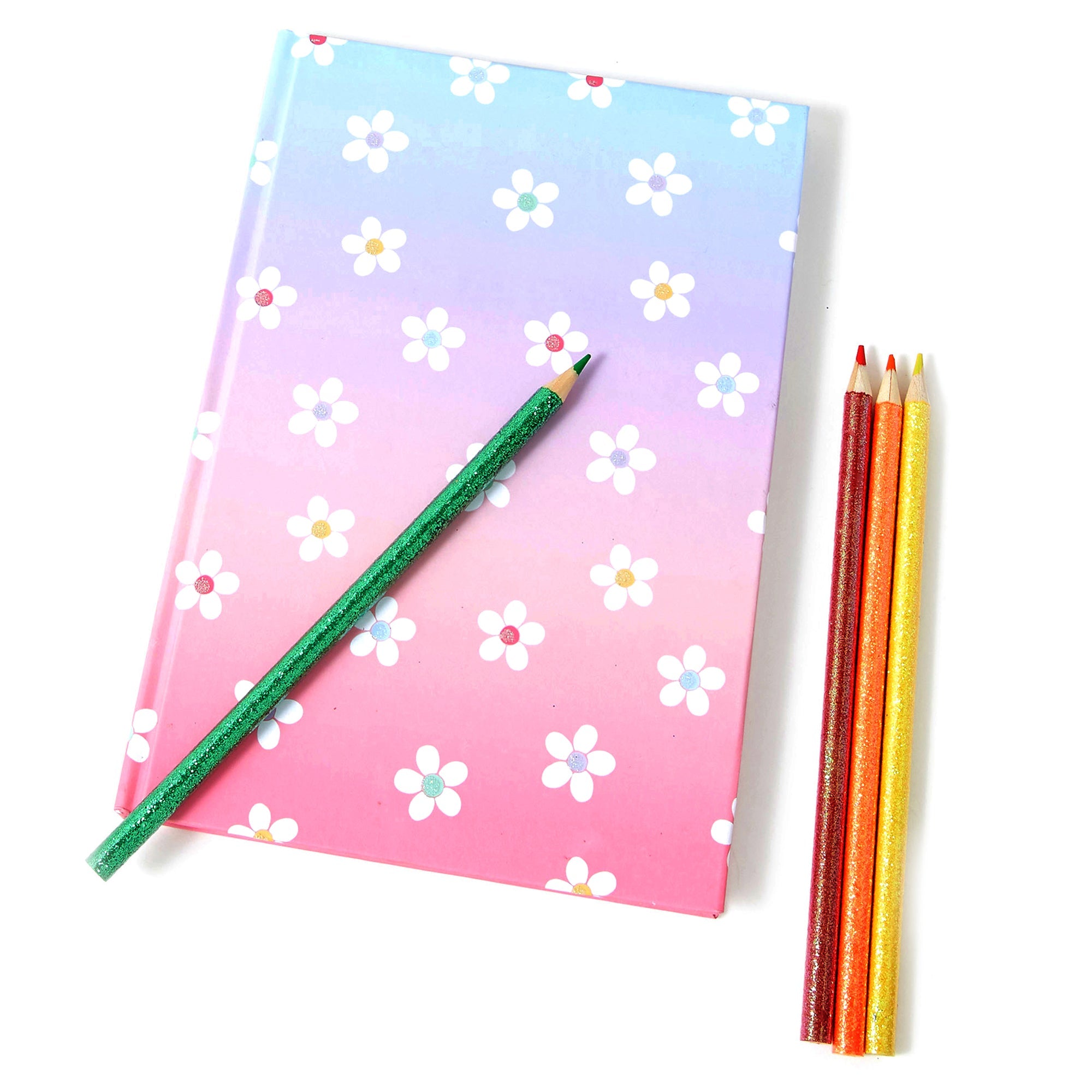 Ombre Daisy Stationery Set