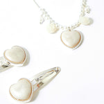 Amour Pearl Heart Jewellery Set