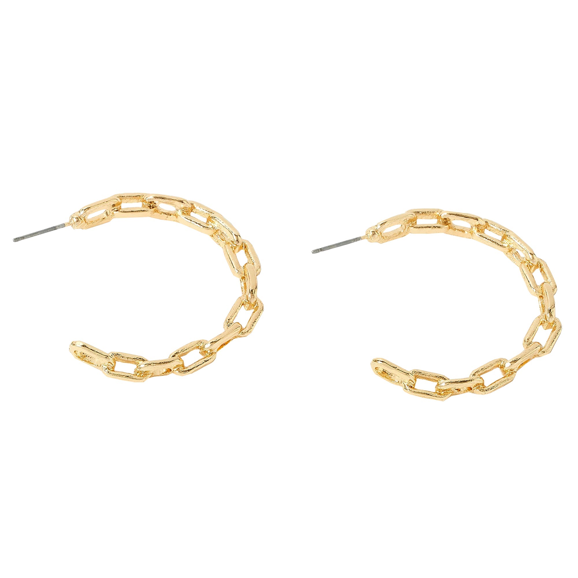 Accessorize London Women's gold Super Classics Links Chain Hoop