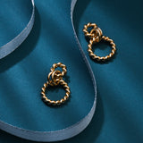 Accessorize London Women's gold Super Classics Lines Link Earring
