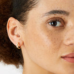 Accessorize London Women's blue Celestial 6 X Pearl & Moon Hoop Pack
