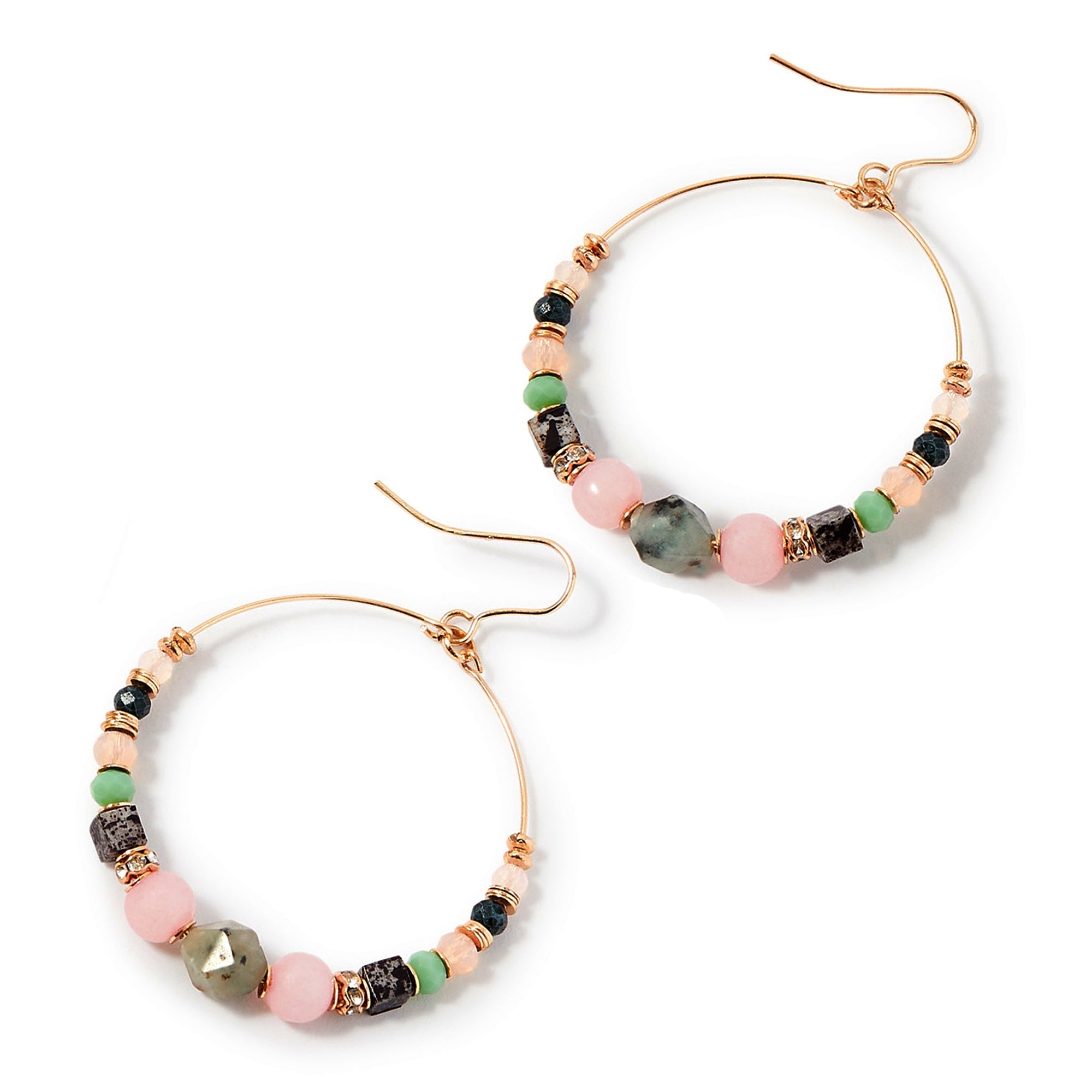 Accessorize London Women's multi Celestial Beaded Hoop