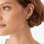 Accessorize London Women's Green Set of 3 Crystal Stud Earring