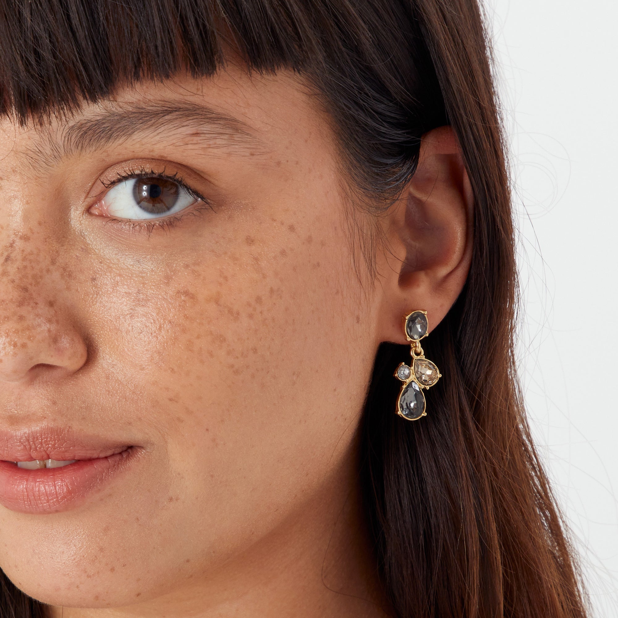 Accessorize London Women's Mixed Stones Short Drop Earring