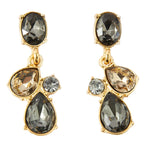 Accessorize London Women's Mixed Stones Short Drop Earring