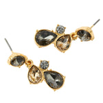 Accessorize London Women's Mixed Stones Short Drop Earring