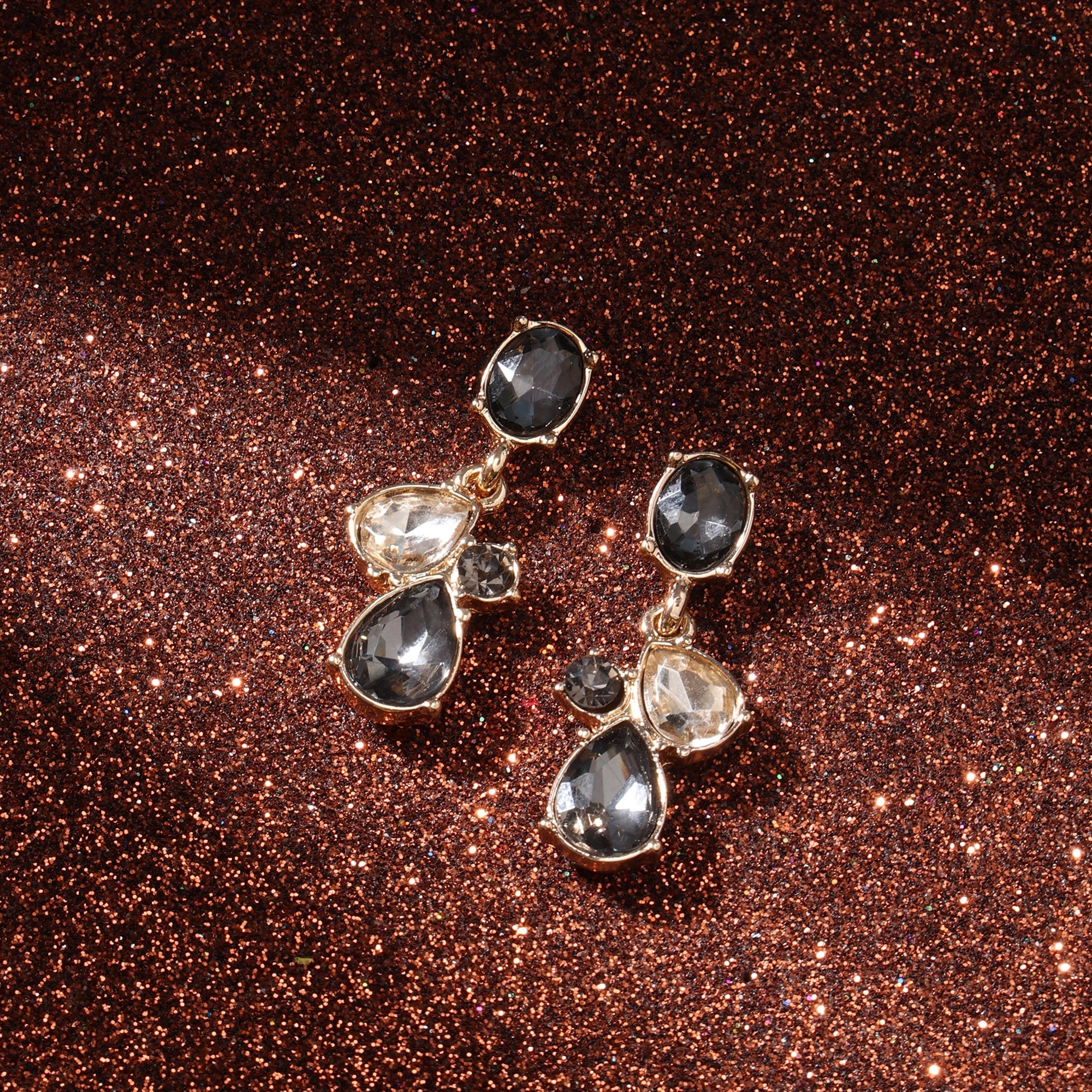 Accessorize London Women's Mixed Stones Short Drop Earring