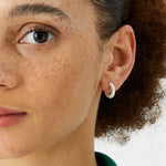 Accessorize London Women's silver Super Classics 6 X Textured Hoop Pack