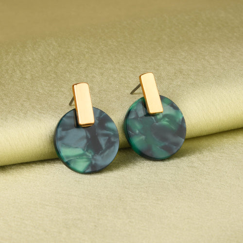 Accessorize London Women's Willow resin disc stud Earring