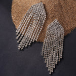Accessorize London Women's Silver Cupchain Statement Earring