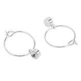 Accessorize London Women's Crystal Set of 3 Simple Hoop Earring