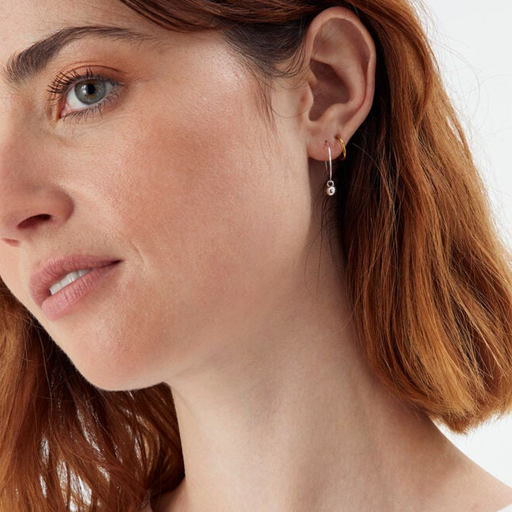 Accessorize London Women's Crystal Set of 3 Simple Hoop Earring