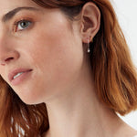 Accessorize London Women's Crystal Set of 3 Simple Hoop Earring