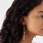 Accessorize London Women's Grey Eclectic Long Drop Earring