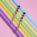 Accessorize London Women's Grey Eclectic Long Drop Earring