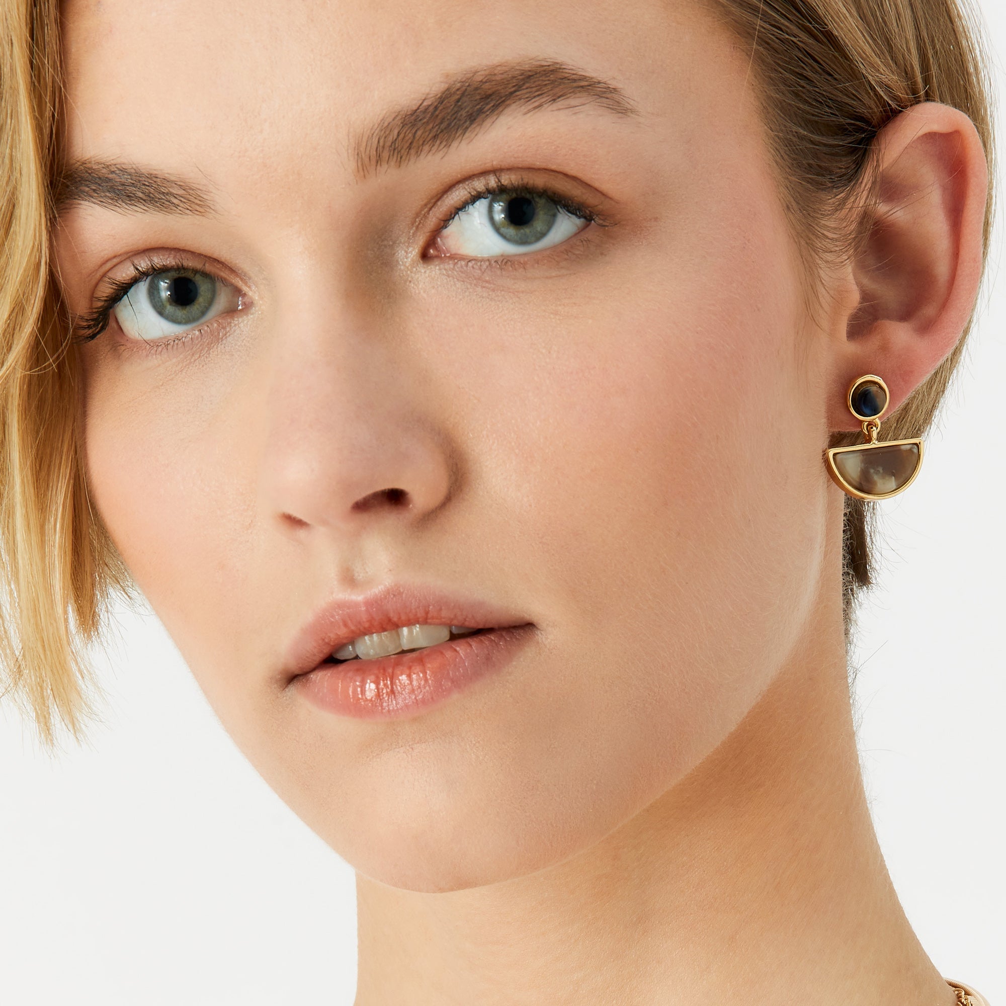 Accessorize London Women's multi Willow Resin Semi Circle Shop Drop Earring