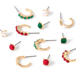 Accessorize London Women's multi Willow Stones Hoop & Stud Pack