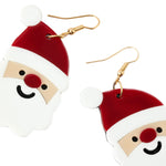 Accessorize London Women's Xmas Santa Red Resin Earring
