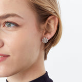 Accessorize London Women's Silver Snowflake Stud Earring