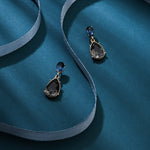 Accessorize London Women's Multi Gem Pear Short Drop Earring