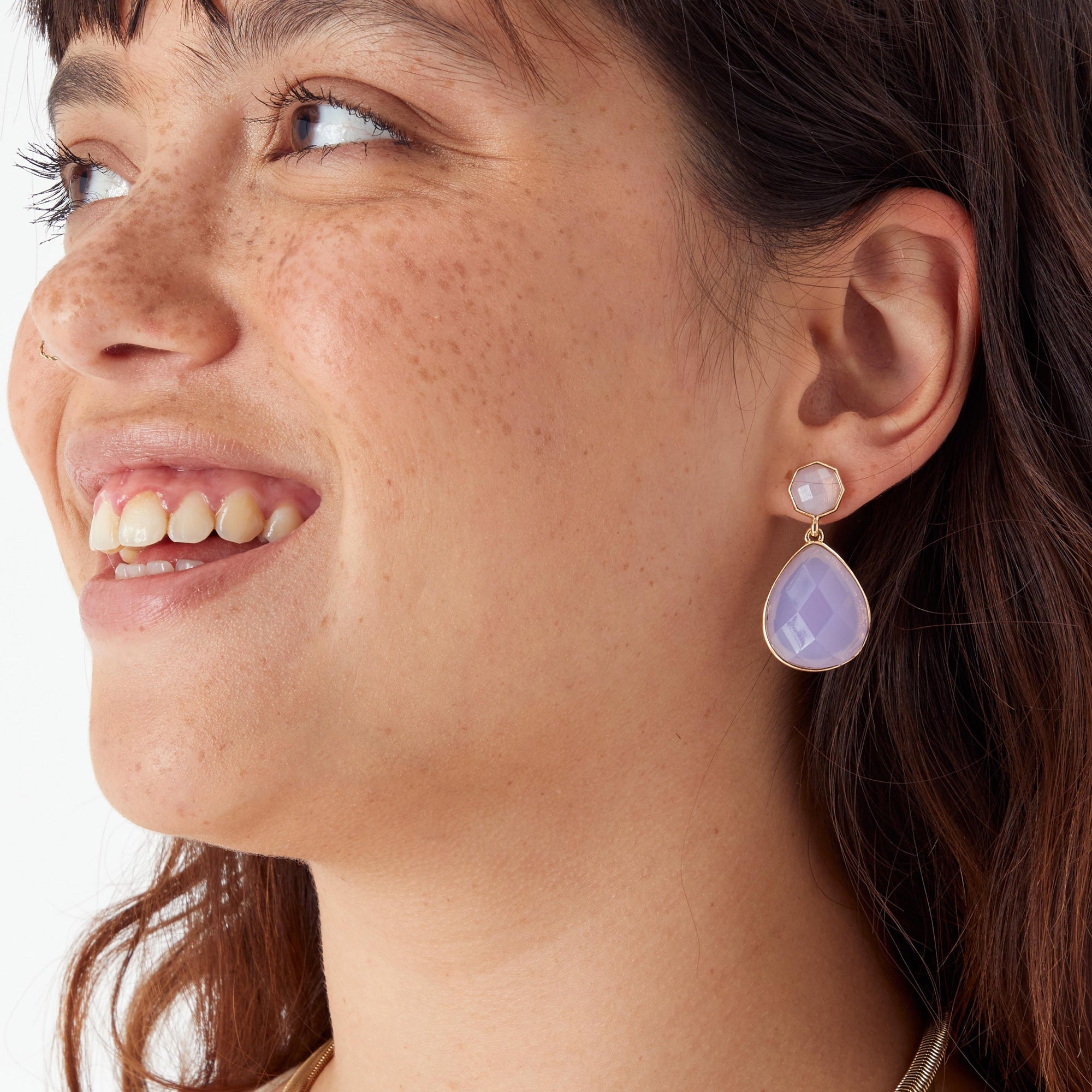 Celestial Statement Stone Drop Earring