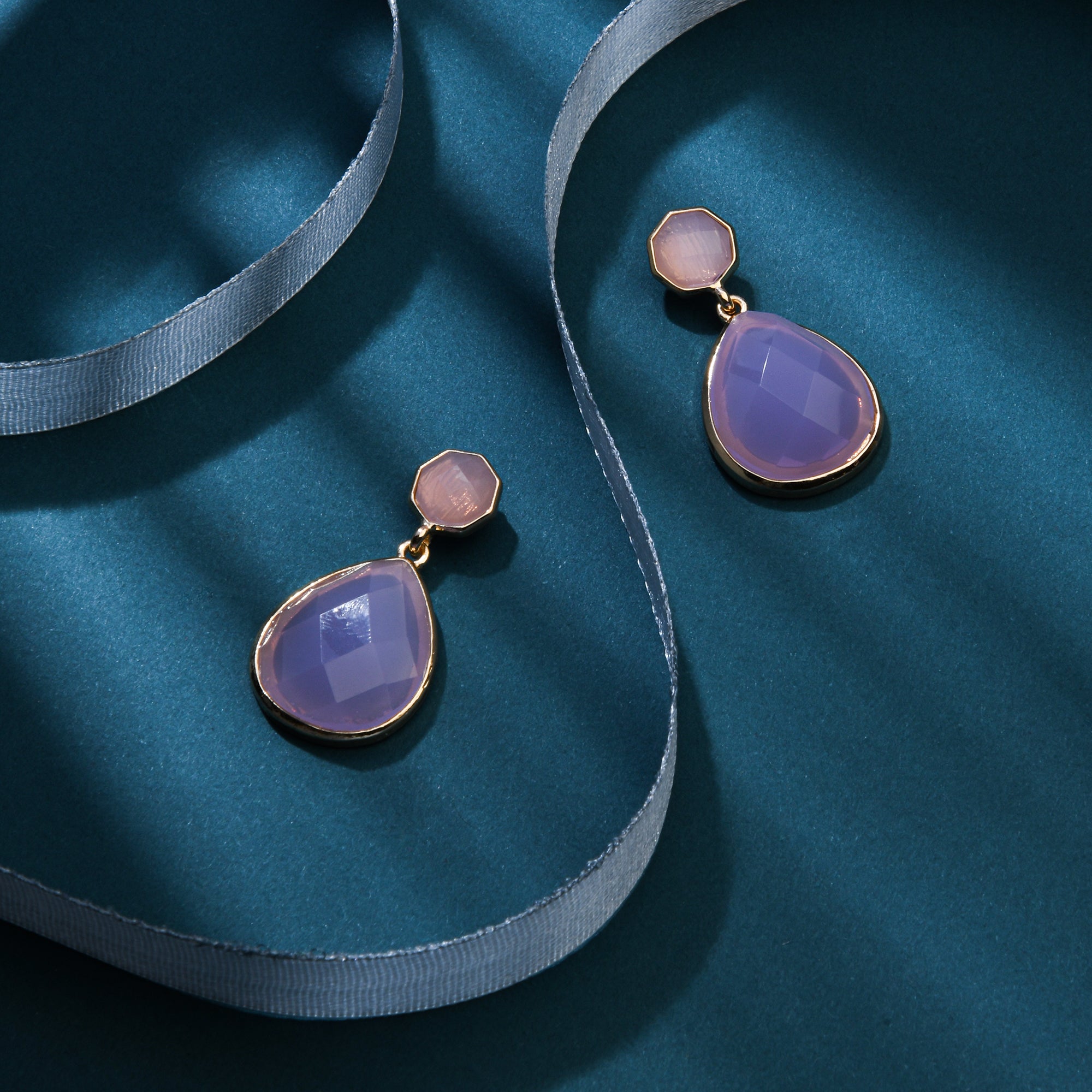 Celestial Statement Stone Drop Earring
