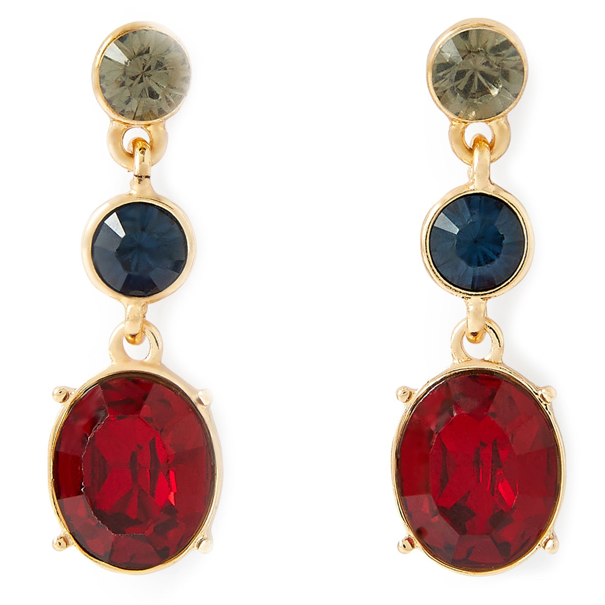 Accessorize London Women's Multi Eclectic Short Drop Earring