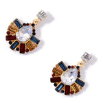 Accessorize London Women's Multi Eclectic Fan Earring