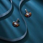Accessorize London Women's Multi Eclectic Fan Earring