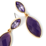Amber Marquise Statmnt Stne Drop Earring