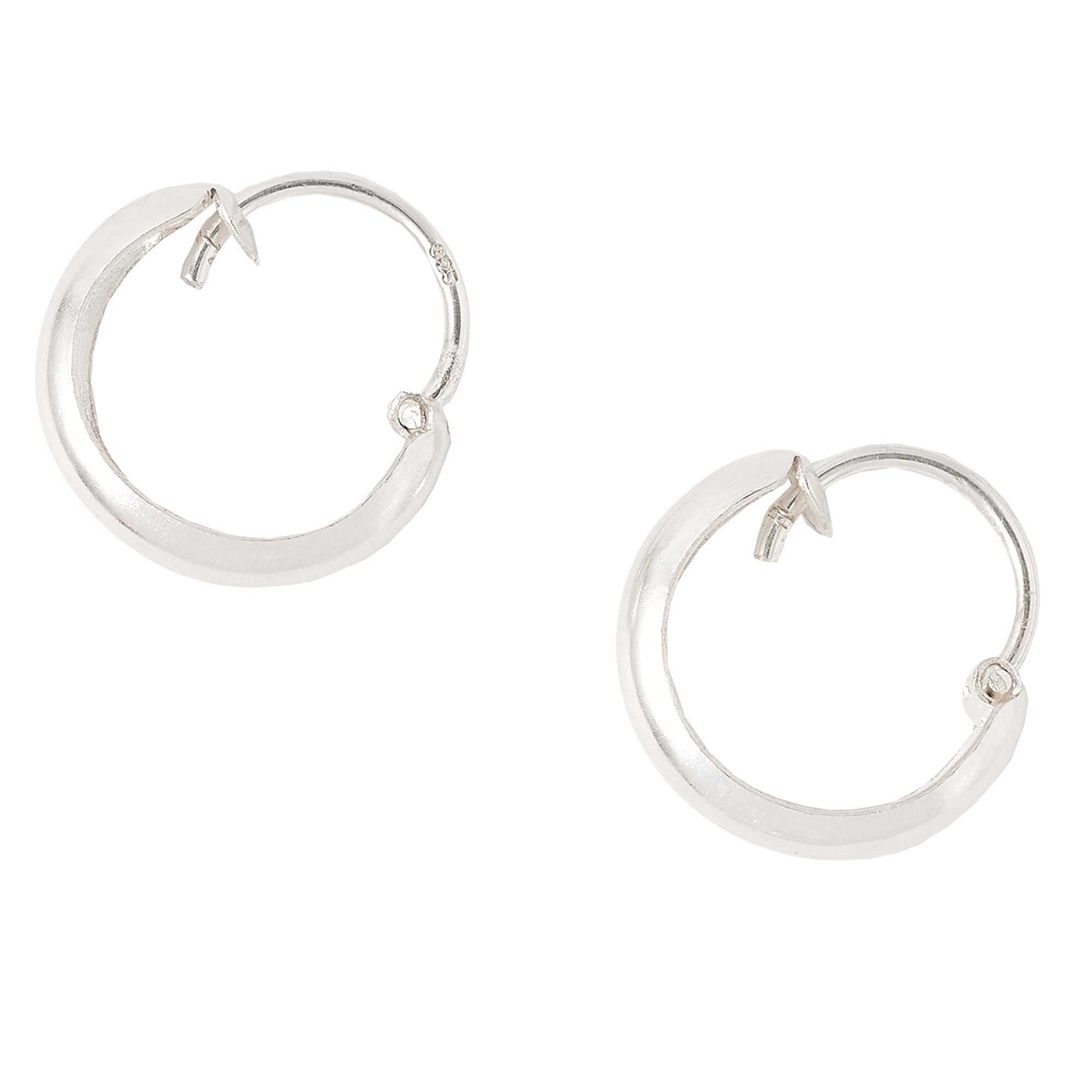 BESTEEL Classic Silver Hoop Earrings for Women India | Ubuy