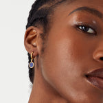 Real Gold Plated Z 2X Hling Stone Lapis Stud And Hoop Set For Women By Accessorize London