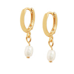 Real Gold Plated 3 Pack Pearl Stud And Hoop Earring For Women By Accessorize London