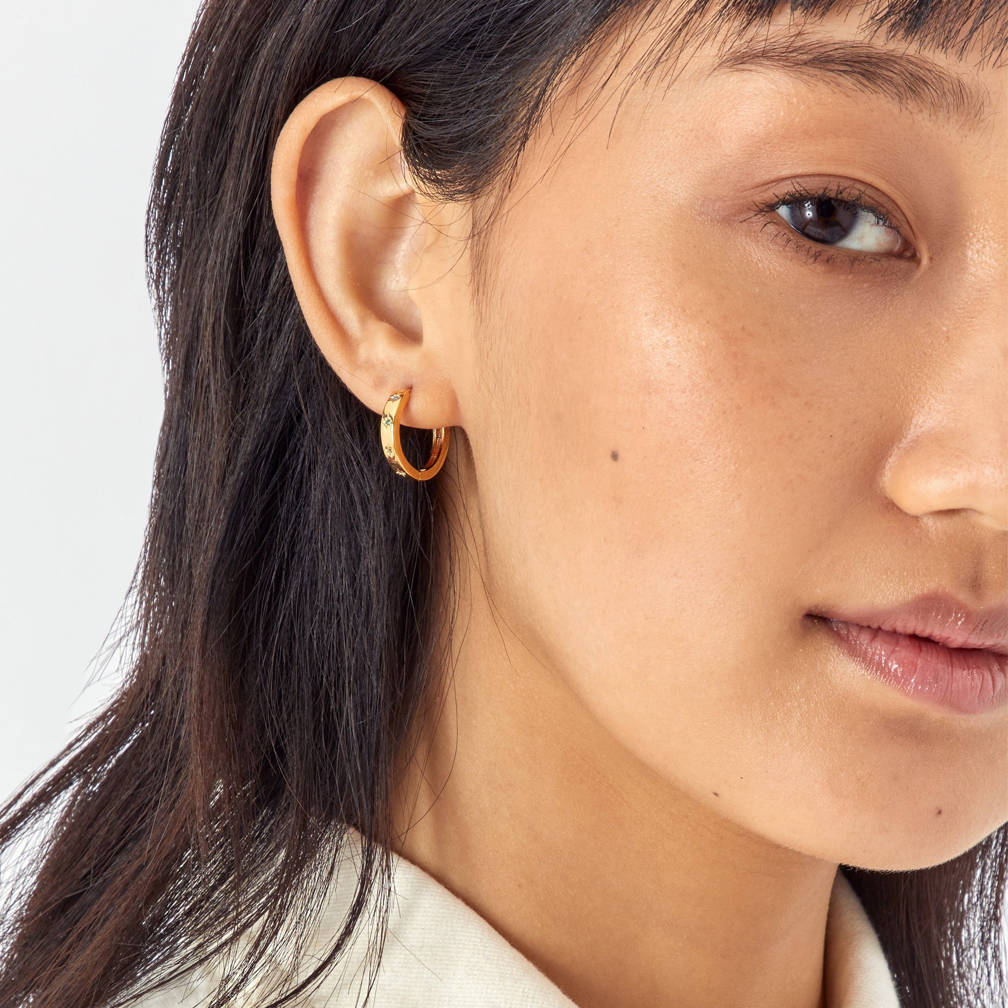 Buy Z Rainbow Star Station Hoop Earrings - Accessorize India
