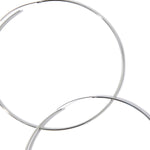 Real Gold Plated Z Pl Thin Extra Large Hoop Earring For Women By Accessorize London