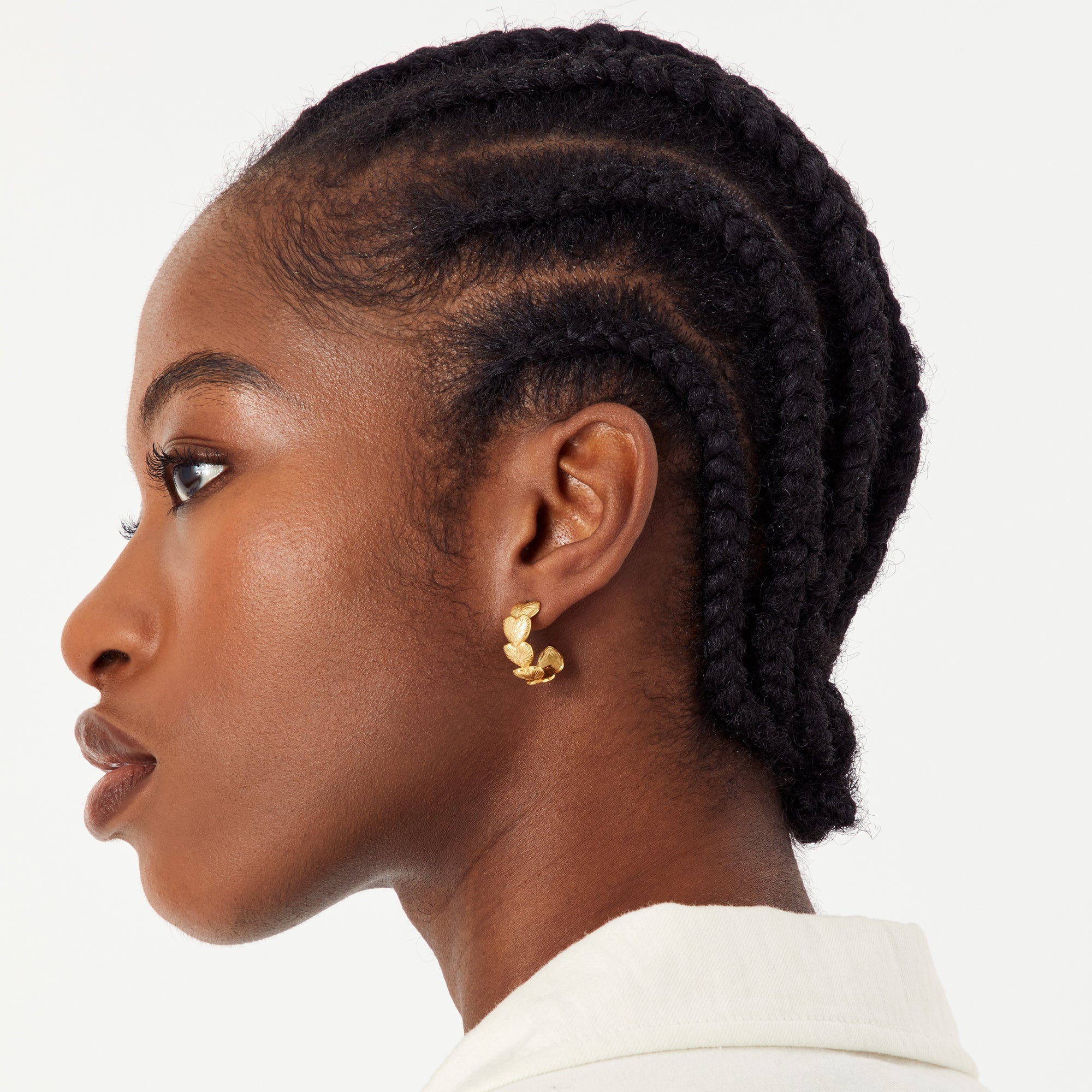 Real Gold Plated Z Grecian Heart Hoops Earrings For Women By Accessorize London
