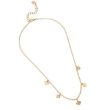 Accessorize London Women's Gold Heart Station Necklace