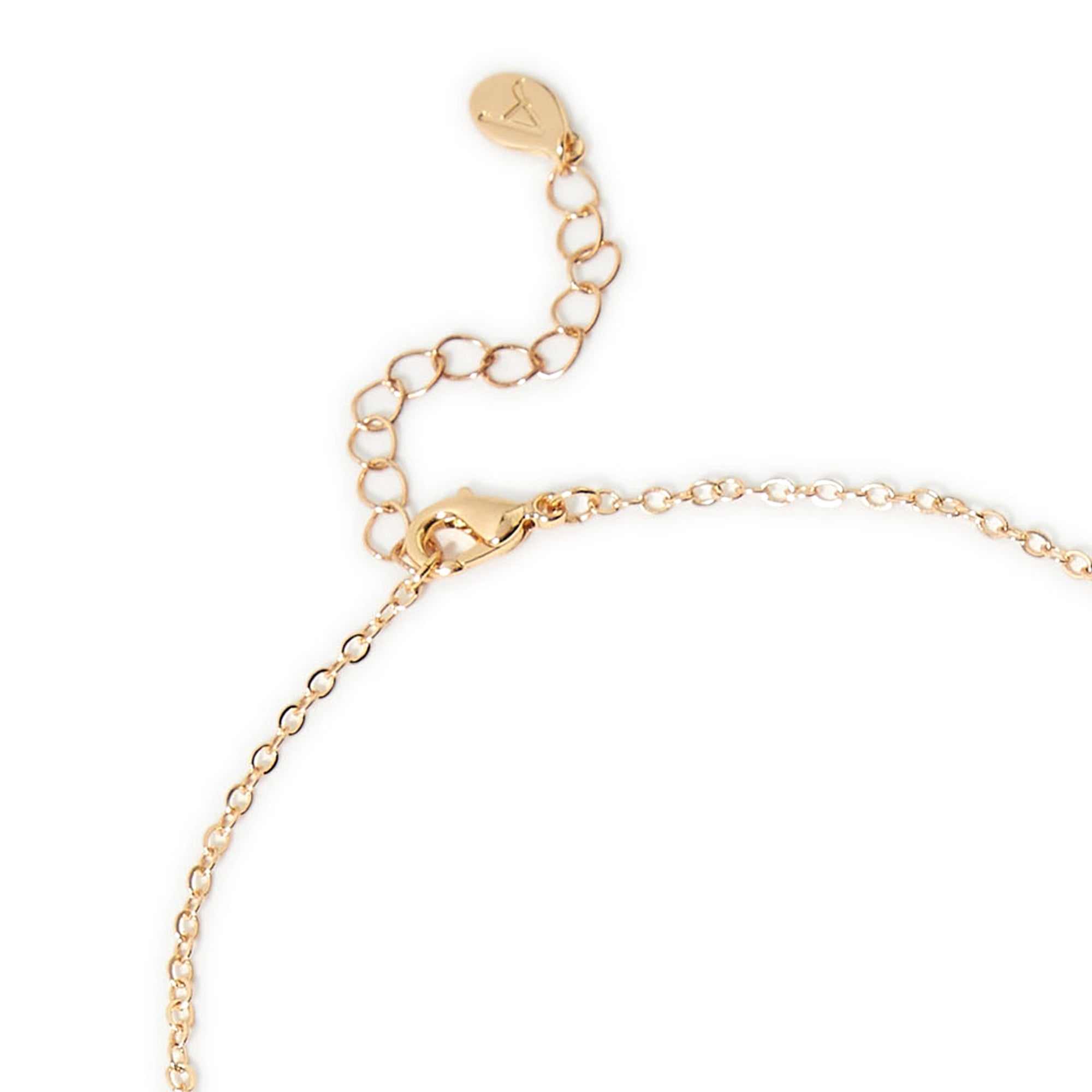 Accessorize London Women's Gold Heart Station Necklace